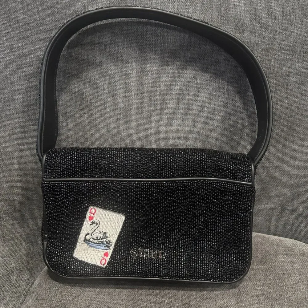 Staud Beaded Tommy Bag House of Cards NEW